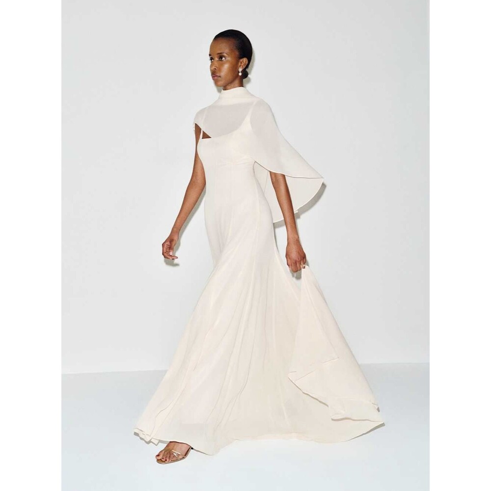 New Reformation Sirinda fior di latte Dress Elegant Ivory bridal dress, max gown